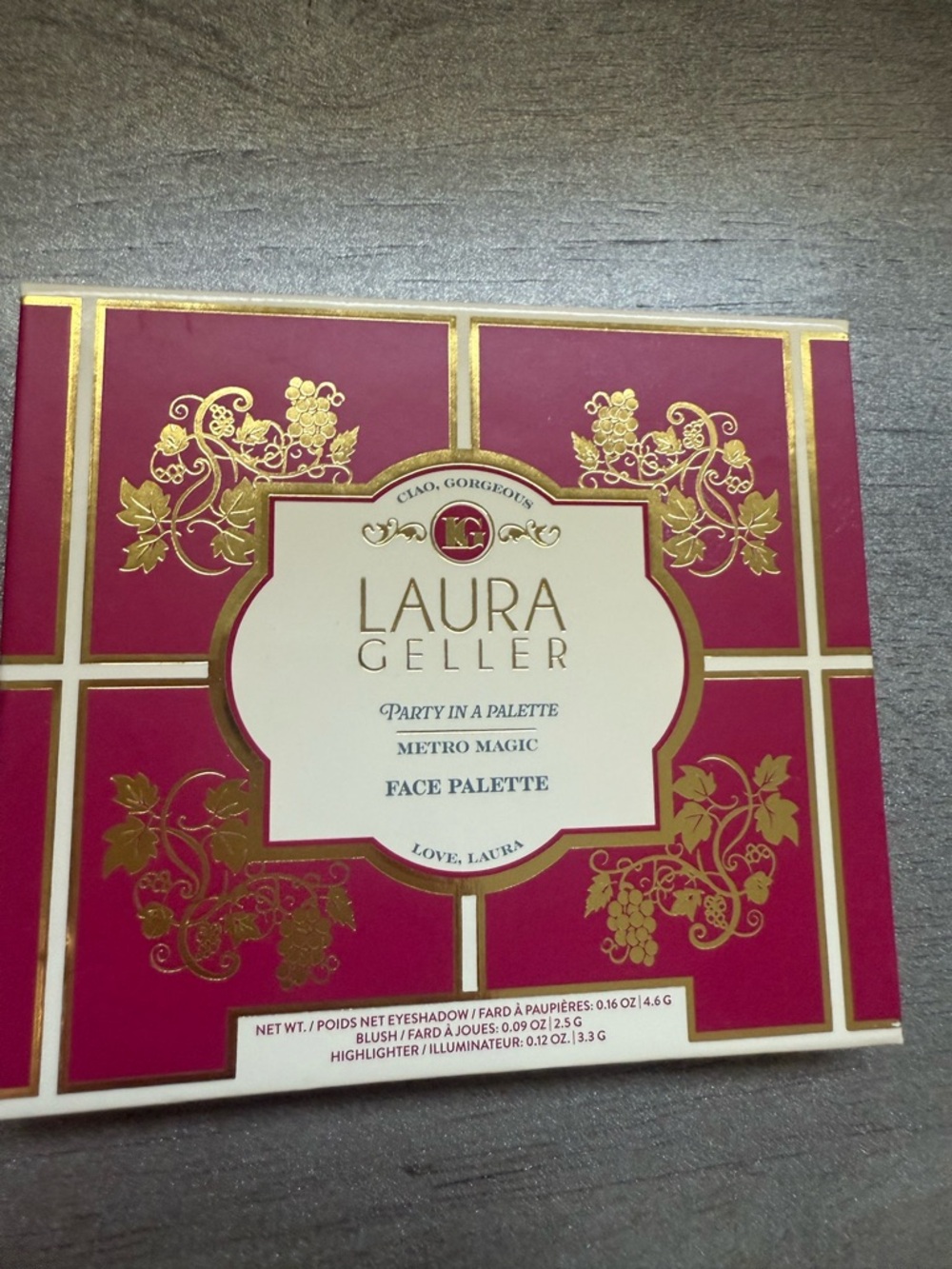 Laura Geller Pink and Gold Decorative Face Palette